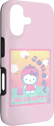 Vista 3 de Hello Kitty Funda de leche de fresa para iPhone 17