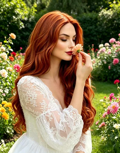 Vista 3 de Rugelyss Peluca de cabello sintético de 24 pulgadas de largo, color rojo cobrizo sin pegamento, parte libre de ondas naturales, parte libre de área