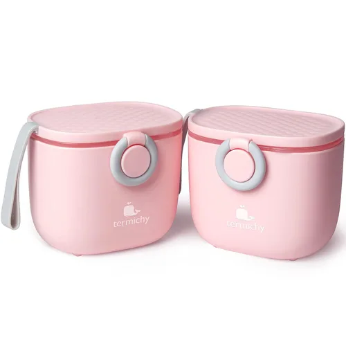 Vista 11 de Termichy Dispensador de fórmula para bebés, dispensador portátil de leche en polvo con asa de transporte y cuchara para viajes actividades al aire