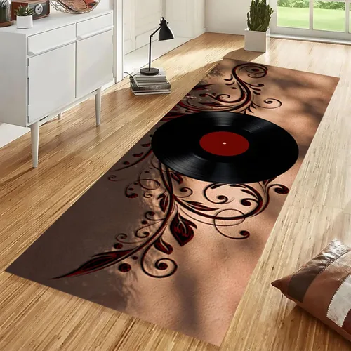 Vista 14 de Alfombra antideslizante de 1.3 x 7 pies, diseño de piano, para amantes de la música, color negro y blanco, alfombra de pasillo para sala de estar