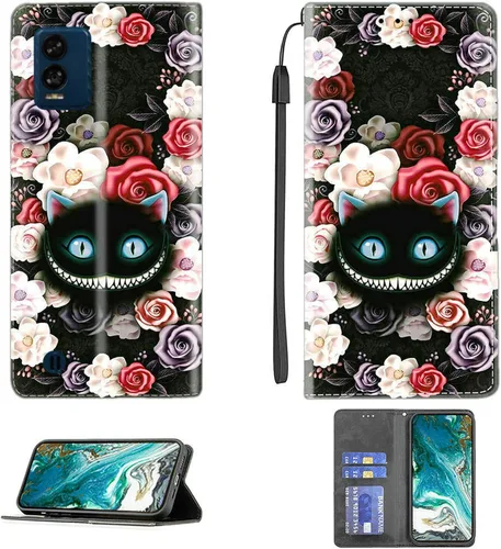 Vista 270 de jioeuinly ATT Motivate 2 - Funda compatible con ATT Motivate 2, funda con soporte abatible y cierre magnético DJS