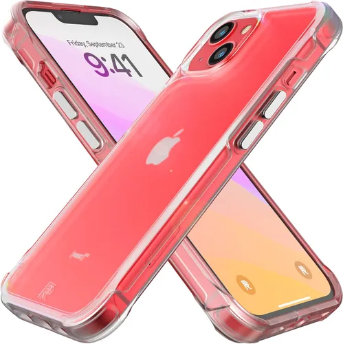 Vista 17 de REBEL Funda transparente para iPhone 13 [Crystal Series Gen-3] compatible con MagSafe, no se amarillea, antiarañazos, protección a prueba de golpes