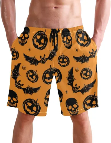 Vista 2 de visesunny Novedosos pantalones cortos de playa para hombre, de secado rápido, para vacaciones, fiestas, deportes, correr, natación, trajes de baño