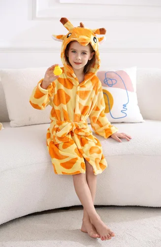 Vista 5 de CuteOn Bata de baño para mujer, forro polar suave con capucha y felpa
