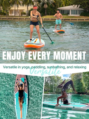 Vista 9 de Niphean Inflatable Stand Up Paddle Board with SUP Accessories
