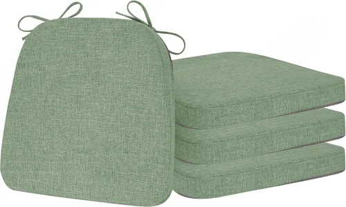 Vista 8 de ELFJOY - Cojines antideslizantes para sillas de comedor, color gris oscuro