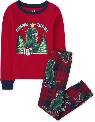 Vista 61 de The Children's Place Pijama de Navidad unisex para bebé, algodón