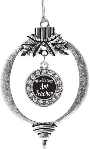Vista 192 de Inspired Silver - Adorno de cromosoma 21 con dije de círculo de plata con joyas de circonita cúbica
