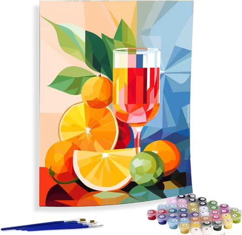 Vista 15 de Diymood Pintura por números para adultos, Navidad, pintura al óleo de muñeco de nieve, kits de pintura acrílica por números para niños, adultos