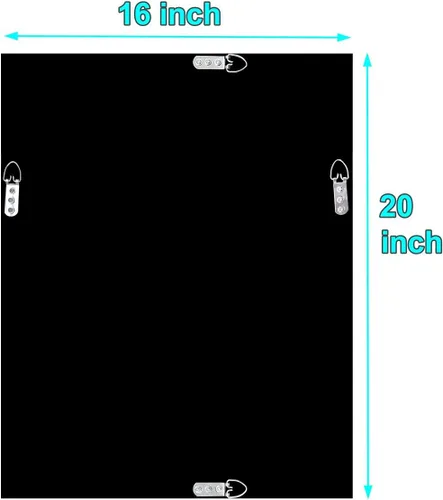 Vista 7 de QMDECOR Espejo de Pared Decorativo Rectangular Brillante para Decoración del Hogar con Decoración de Diamante Crush de Cristal Plateado