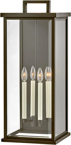 Vista 7 de Hinkley Weymouth Collection - Farol pequeño de pared para exteriores, dos luces, bronce aceitado