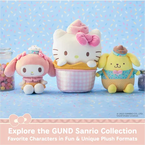Vista 8 de GUND Sanrio Hello Kitty - Juguete de peluche de 6 pulgadas con traje