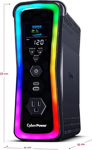 Vista 4 de CyberPower GX150C2-E Gaming UPS Batería de reserva y protector