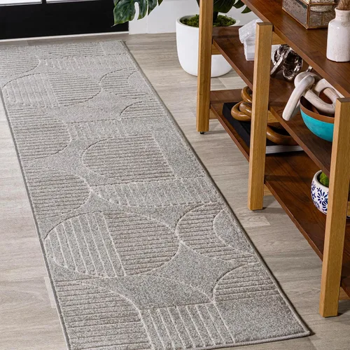 Vista 21 de JONATHAN Y Nordby - Alfombra de tiras arqueadas de alto a bajo, para interiores y exteriores, 2x8, Beige/Crema, para patio, patio trasero, sala