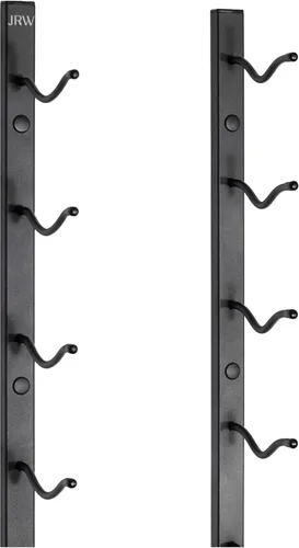 Vista 3 de Jagged Ridge Wine Rooms - Estante de metal para vino montado en la pared de alta calidad - Soporte para 12 botellas de vino - Estante moderno