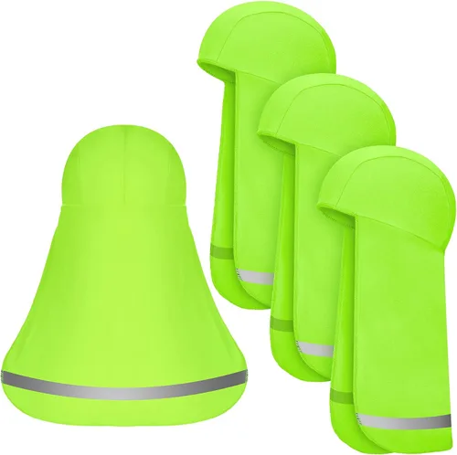 Vista 9 de Sintege 4 Piezas de Sombrero con Visera para Protección Solar para Cuello Sombrero de Enfriamiento Gorra para la Cabeza