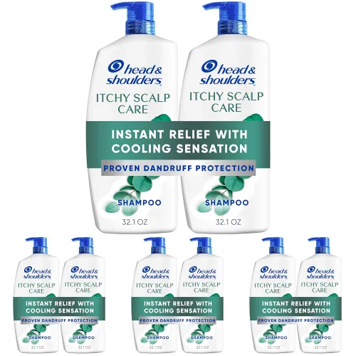 Vista 12 de Head & Shoulders Dry Scalp Care Champú anticaspa paquete doble, protección de 72 horas, aceite de almendras, 32.1 onzas líquidas cada uno