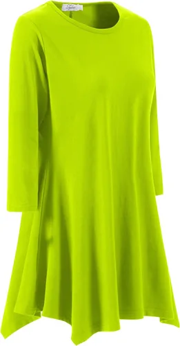 Vista 3 de Topdress Vestido tipo túnica holgada de manga 34 para mujer
