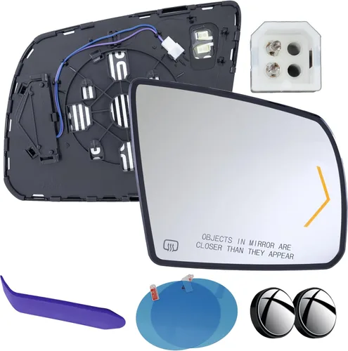 Vista 9 de EAP Espejo lateral del conductor compatible con Toyota Tundra 2007-2021, Toyota Sequoia 2008-2022, calentado sin atenuación automática 879060C010