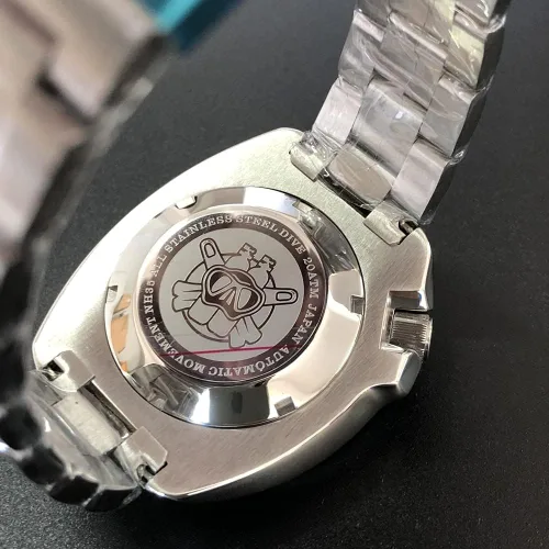 Vista 6 de STEELDIVE - Reloj automático para hombre reloj automático para hombre resistente al agua 6562ft C3 cronógrafo bisel de cerámica zafiro espejo NH35