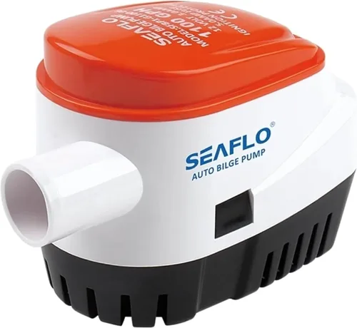 Vista 16 de SEAFLO Bomba de sentina automática serie 06 – 12 V CC, 750 GPH, interruptor de flotador integrado, totalmente sumergible, construcción duradera
