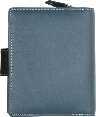 Vista 5 de Felda RFID monedero de cuero genuino señoras monedero 14 ranuras para tarjetas de crédito y monedero