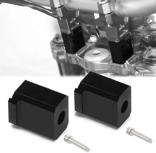 Vista 7 de Elevadores de manillar de motocicleta para Sur Ron Ultra Bee, bloque de almohadillas de elevación de manillar CNC de aluminio para bicicleta