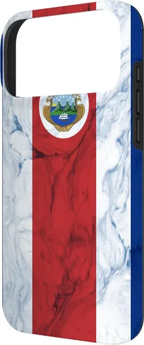 Vista 59 de Bandera de Costa Rica y fondo elegante - Funda del orgullo costarricense para iPhone 17