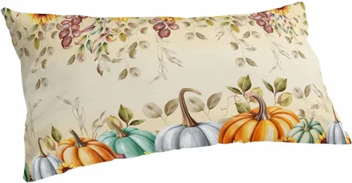 Vista 15 de Fundas de almohada de tamaño King con hojas verdes, rosas, flores, fundas de almohada suaves decorativas para sofá de cuerpo largo, con cierre
