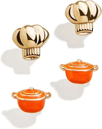 Vista 7 de BaubleBar Pendientes Temáticos de Comida y Bebida, Pendientes de Novedad para Mujer, Joyería de Disfraz