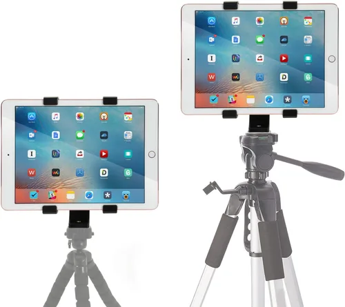 Vista 2 de Soporte de trípode universal para tableta para iPad, iPad Air, Air 2, iPad Mini, Samsung Galaxy Tab y muchas más tabletas