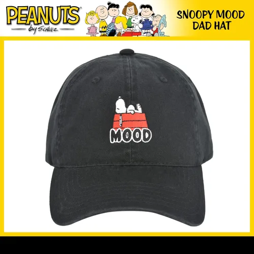 Vista 2 de Concept One Peanuts Snoopy Dad Hat Adult Adjustable Baseball Cap with Curved Brim