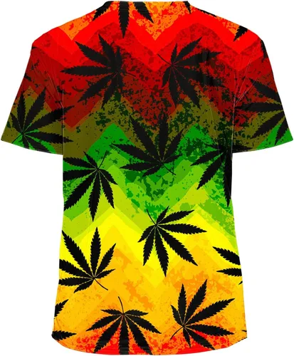Vista 2 de Gauekay Camisas unisex para hombres y mujeres, novedosas camisetas estampadas en 3D, cuello redondo, manga corta, camisetas gráficas