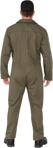 Vista 3 de Rubies Men's Top Gun Maverick Deluxe Flight Suit Como se muestra