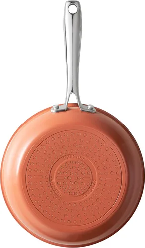 Vista 12 de Redchef Sartén antiadherente de cerámica, mini sartén para desayuno y huevos, cocina saludable sin químicos, mango de acero inoxidable que se Verde