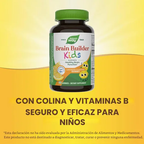 Vista 4 de Nature's Way Gomitas para niños para construir el cerebro, a partir de 4