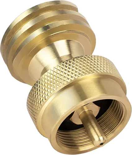 Vista 7 de GASPRO Adaptador de tanque de propano de 1 libra, Convertidor de 20 lb a 1 libra, Conecte tanques de propano pequeños cuando se agotaron 20 libras