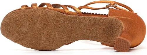 Vista 5 de foralod Zapatos de baile para mujer, tacones de baile de salón, zapatos de baile latino para adultos, zapatos de salsa para mujer, zapatos