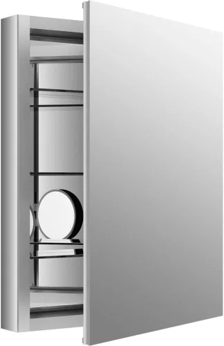 Vista 21 de KOHLER 99001-NA Verdera - Botiquín de baño de 15 pulgadas de ancho x 30 pulgadas de alto con espejo de aumento, gabinete de pared de baño empotrado