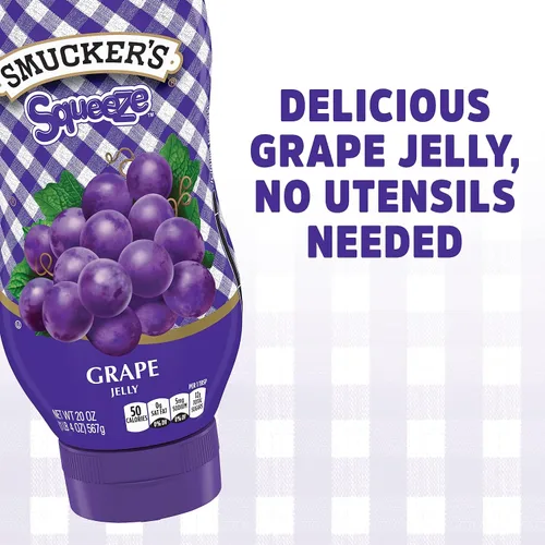 Vista 3 de Smucker's Jalea de Uva Exprimible, 20 Onzas (Paquete de 12)