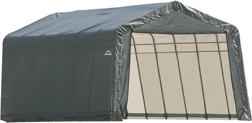 Vista 10 de 73432 carpa con estilo en punta ShelterLogic en gris, 12' x 20' x 10', Verde