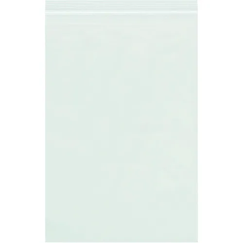 Vista 34 de Aviditi Poly Bolsa con cierre hermético blanco, 10" x 12", Azul, 1000