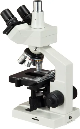 Vista 3 de OMAX Microscopio compuesto trinocular del laboratorio 40X-2500X LED con la etapa mecánica de la capa doble