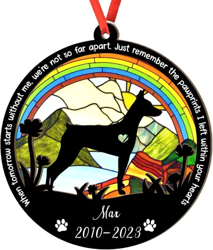 Vista 32 de Adorno personalizado para atrapasoles de sabueso afgano, adorno de Navidad de sabueso afgano, regalo para perro amante, sabueso afgano conmemorativo