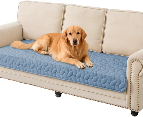 Vista 24 de Ameritex Funda impermeable para cama de mascotas, manta antideslizante para cama de perro, para sofá y muebles, impermeable, nuevo diseño