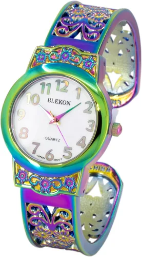 Vista 12 de Blekon Collections Reloj de pulsera de cuarzo japonés para mujer, 1.102 in, diseño elegante