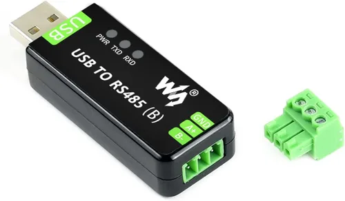 Vista 9 de waveshare USB industrial al convertidor bidireccional RS485 a bordo de circuitos múltiples CH343G originales