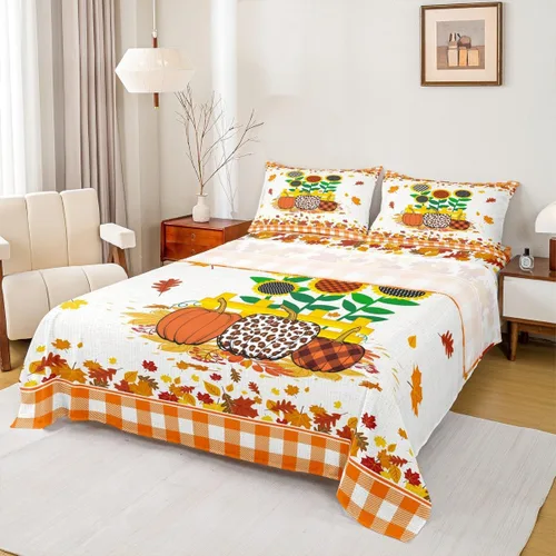 Vista 32 de Manfei Juego de sábanas de Feliz Navidad, tamaño individual, diseño rústico de pinos de dibujos animados, decoración de habitación de niños