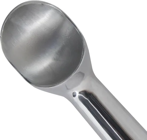 Vista 6 de Zeroll Cuchara de helado original con mango conductor de calor relleno de líquido, diseño simple de aluminio de una pieza, fácil liberación