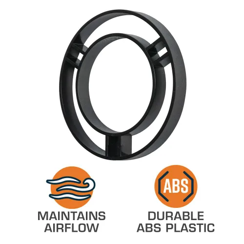 Vista 5 de GlowShift Cápsula de ventilación negra de calibre único compatible con Chevrolet Chevy Camaro SS LT LS 5ª generación 2010-2015 – Plástico ABS